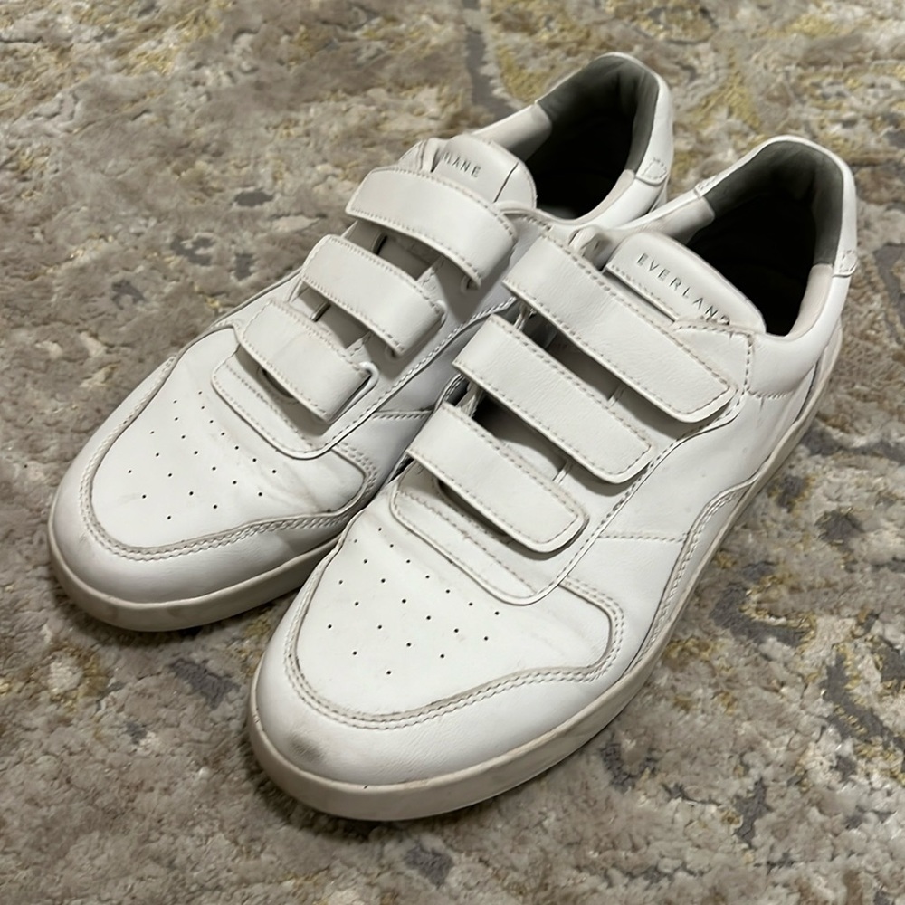 Everlane, white Velcro shoes, women’s size 8